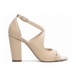 Sandália Bege com Salto 8,5 cm, Conforto e Elegância - Imagem 5