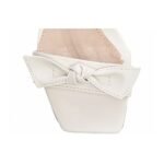 Sandália Com Laço e Salto Alto Confortável Off White - Imagem 6