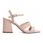 Sandália em Napa Rosa com Salto Grosso 7cm – Elegância, Conforto e Estilo em Cada Passo - Imagem 5